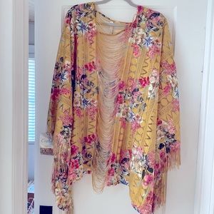 NWT Annebra Swimsuit Cover Up Floral OS